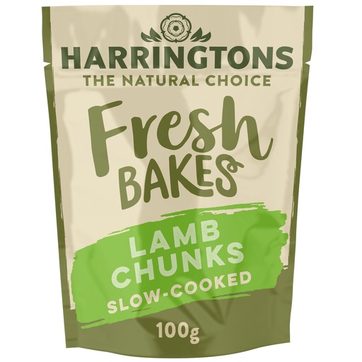 HARRINGTONS SLOW-COOKED LAMB CHUNKS GRAIN FREE PACK OF 8 DOG TREATS 100G