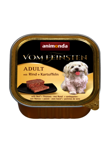 ANIMONDA VOM FEINSTIEN WITH POULTRY + PASTA ADULT CASE OF 6 WET DOG FOOD 150G