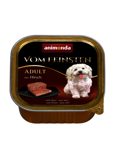 ANIMONDA VOM FEINSTIEN WITH DEER ADULT CASE OF 6 WET DOG FOOD 150G