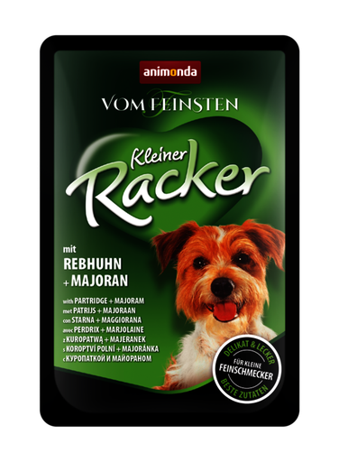 ANIMONDA VOM FEINSTIEN KLEINER RACKER WITH PARTRIDGE + MARJORAM CASE OF12 WET DOG FOOD 85G