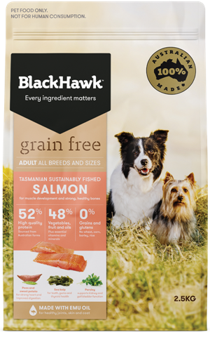 BLACKHAWK Grain Free Sustainably Farmed Salmon Dry Dog Food 7kg