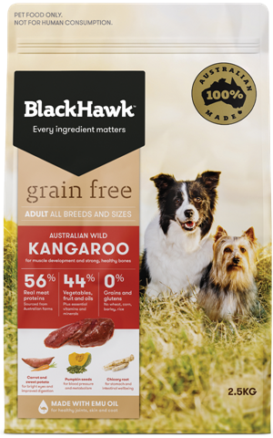 BLACKHAWK Grain Free Australian Wild Kangaroo Dry Dog Food 7kg