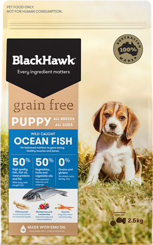 BLACKHAWK Grain Free Puppy wild-caught ocean fish Dry Dog Food 2.5kg