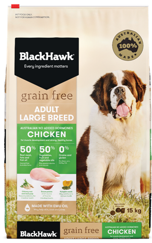 BLACKHAWK Grain Free Large Breeds - Chicken Dry Dog Food 15kg