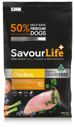 SAVOURLIFE Grain Free Chicken Recipe Dry Dog Food 10kg