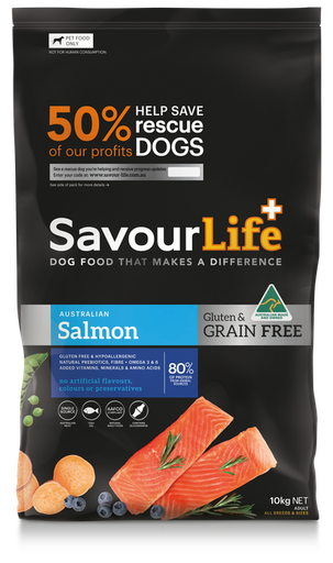 SAVOURLIFE Grain Free Salmon Recipe Adult Dry Dog Food 10kg