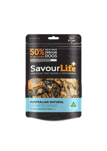 SAVOURLIFE Australian Salmon Skins Dog Treat 125g