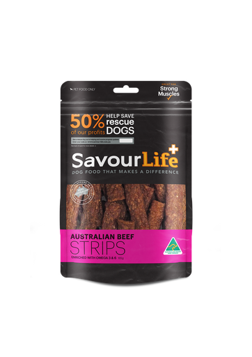 SAVOURLIFE Australian Beef Strips Dog Treat 165g