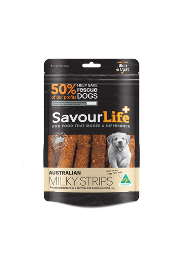 SAVOURLIFE Australian Milky Strips Dog Treat 150g