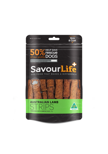 SAVOURLIFE Australian Lamb Strips Dog Treat 165g