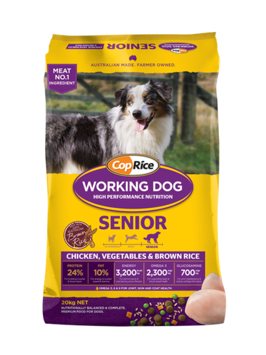 COPRICE Working Dog Chicken, Vegetables &amp; Brown Rice Recipe Senior Dry Dog Food 20kg