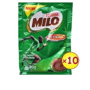 NESTLE MILO Energy Food Drink Sachet Roll of 10, 20g
