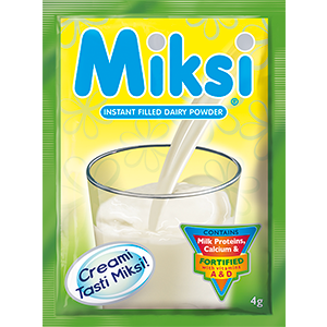 MIKSI Instant Filled Milk Sachet roll of 10 16g