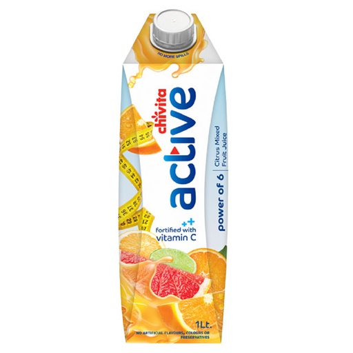 Chivita Active Power of 6  Citrus Mixed Fruit Juice 1LTR