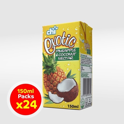 Chi Exotic Pineapple &amp; Coconut Nectar Fruit Juice Carton (x24) 150ml