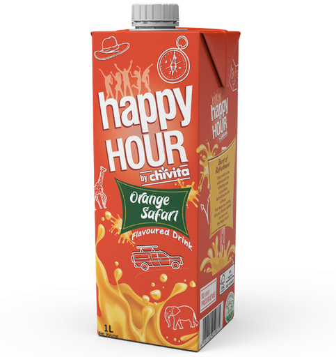 Chivita Happy Hour Orange Safari Fruit Juice 1LTR