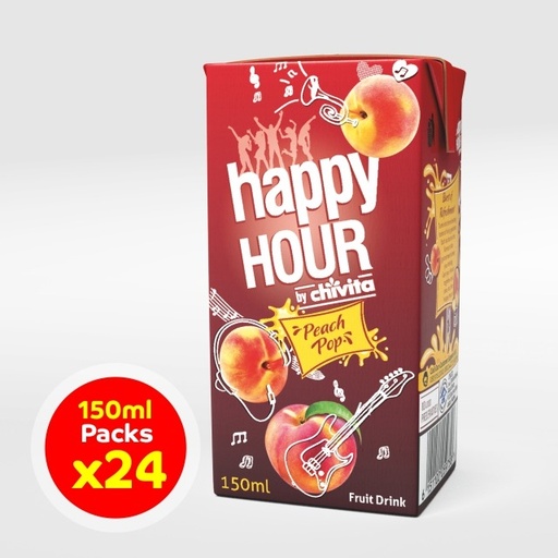 Chivita Happy Hour Peach Pop Fruit Juice Carton (x 24) 150ml