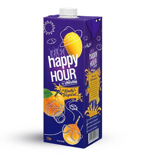 Chivita Happy Hour Totally Tropical Fruit Juice Carton (x 10) 1LTR