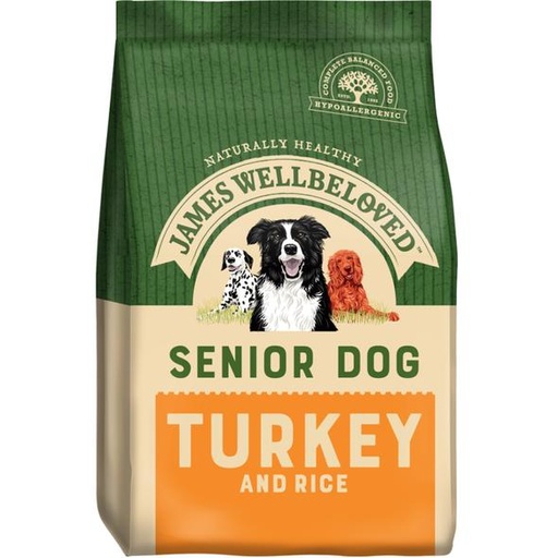 JAMES WELLBELOVED SENIOR TURKEY &amp; RICE DRY DOG FOOD 15kg