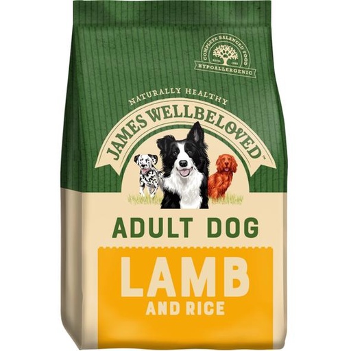 JAMES WELLBELOVED ADULT LAMB &amp; RICE DRY DOG FOOD 15kg