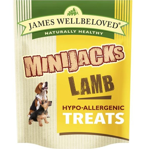 JAMES WELLBELOVED MINIJACKS LAMB &amp; RICE PACK OF 10 DOG TREATS 90g