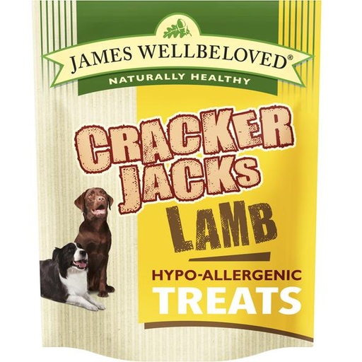 JAMES WELLBELOVED CRACKERJACKS LAMB &amp; RICE PACK OF 6 DOG TREATS 225g