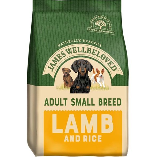 JAMES WELLBELOVED ADULT SMALL BREED LAMB &amp; RICE DRY DOG FOOD 7.5kg