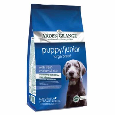 ARDEN GRANDE Puppy / Junior Large Breed with Fresh Chicken &amp; Rice Dry Dog Food 6kg