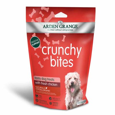 ARDEN GRANDE Crunchy Bites with Fresh Chicken Dog Treats 225g