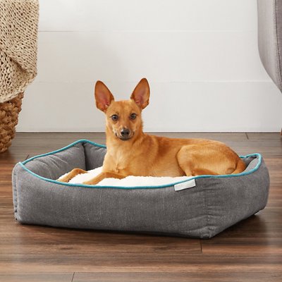 Frisco Sherpa Orthopedic Bolster Cat &amp; Dog Bed, Medium