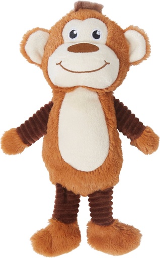 Frisco Monkey Plush Squeaky Dog Toy