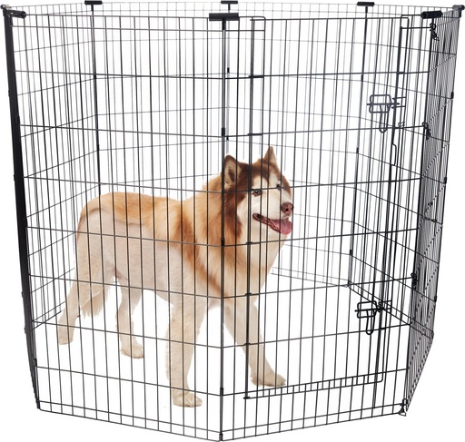 Frisco Wire Dog &amp; Small Pet Exercise Pen with Step-Through Door 46 inch