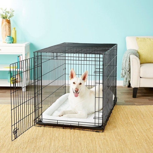 Frisco Heavy Duty Fold &amp; Carry Single Door Collapsible Wire Dog Crate 48 inch, X-Large