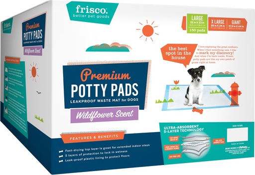 Frisco Dog Scented 150 Count Training &amp; Potty Pads, 22 x 23-in