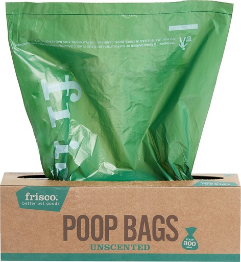 Frisco Pantry Pack Unscented Dog Poop Bag, 300 count