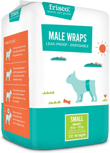 Frisco Male 12 Count Dog Wraps, Small: 11 to 17-in waist