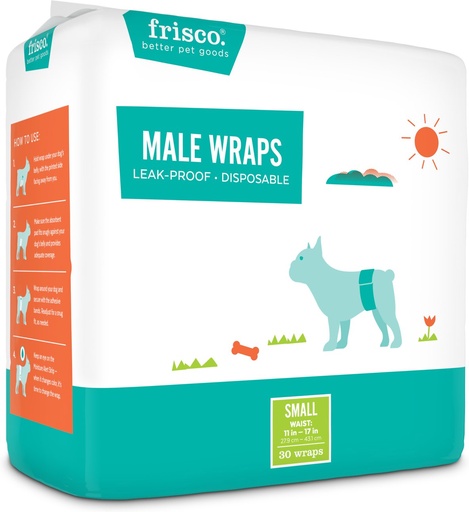 Frisco Male 30 Count Dog Wraps, Small: 11 to 17-in waist