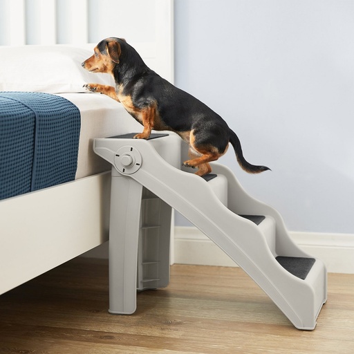 Frisco Foldable Nonslip Cat &amp; Dog Stairs, Grey