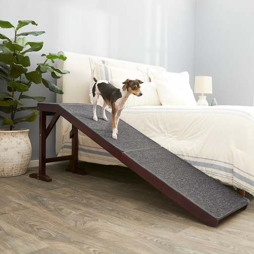 Frisco Deluxe Wooden Carpeted Cat &amp; Dog Ramp