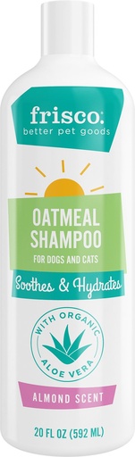 Frisco Oatmeal Shampoo Almond Scent with Aloe for Dogs &amp; Cats 592ml