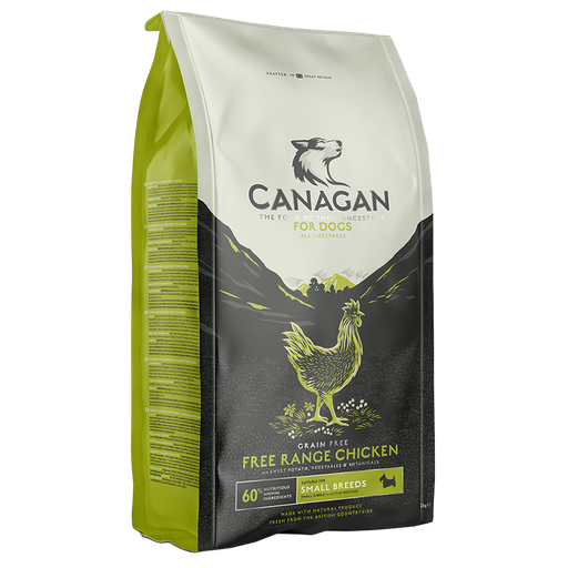 CANAGAN SMALL BREED FREE-RANGE CHICKEN GRAIN-FREE PUPPY AND ADULT DRY DOG FOOD 2KG