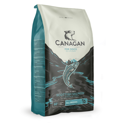 CANAGAN SCOTTISH SALMON GRAIN-FREE PUPPY AND ADULT DRY DOG FOOD 2KG