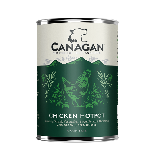 CANAGAN CHICKEN HOTPOT GRAIN-FREE PUPPY AND ADULT CASE OF 6 WET CANNED DOG FOOD 400G