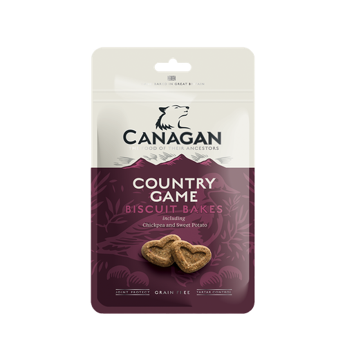 CANAGAN COUNTRY GAME BISCUIT BAKES GRAIN-FREE PACK OF 8 DOG TREATS 150G