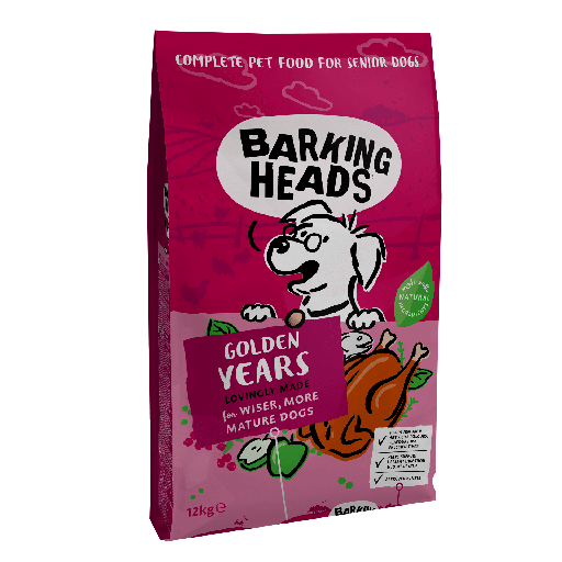 BARKING HEADS GOLDEN YEARS SENIOR DOGS DRY DOG FOOD 12KG