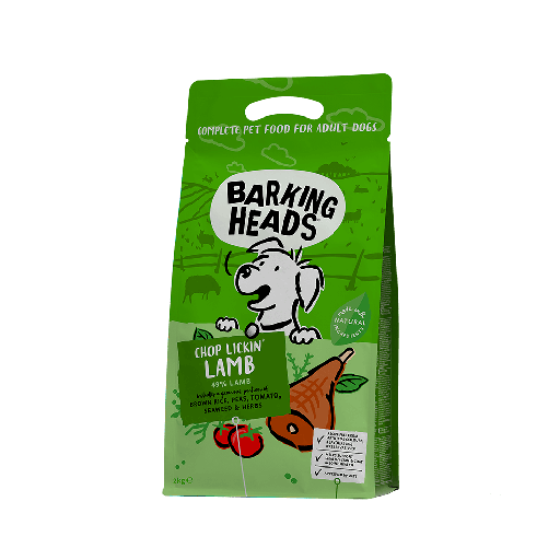 BARKING HEADS CHOP LICKIN LAMB - ADULT DRY DOG FOOD 2KG