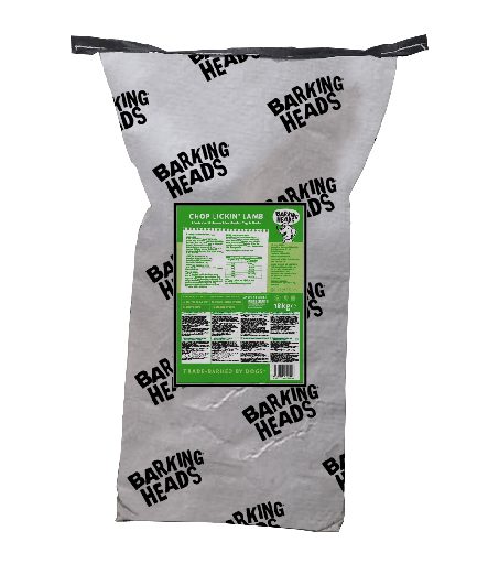 BARKING HEADS CHOP LICKIN LAMB - ADULT DRY DOG FOOD 18KG