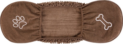 Frisco Microfiber Chenille Shammy Towel, Brown, Large