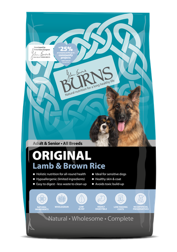 BURNS Original Lamb &amp; Brown Rice Adult Dry Dog Food 2kg