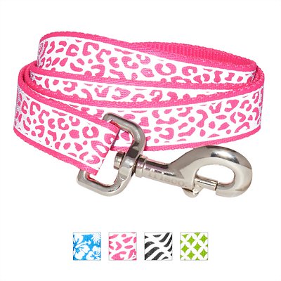 Frisco Patterned Nylon Reflective Dog Leash, Animal Print, Medium: 4-ft long, 1-in wide